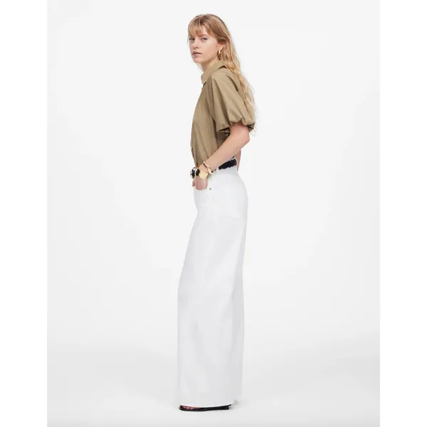 Madewell Superwide Leg Jeans Airy Denim Tile White High Rise Relaxed US 28 NWT - Image 3