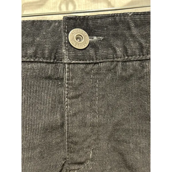 Athleta Kaleidoscope Black Corduroy Mini‎ Skirt Womens 16 Stretch Cotton Blend - Image 3