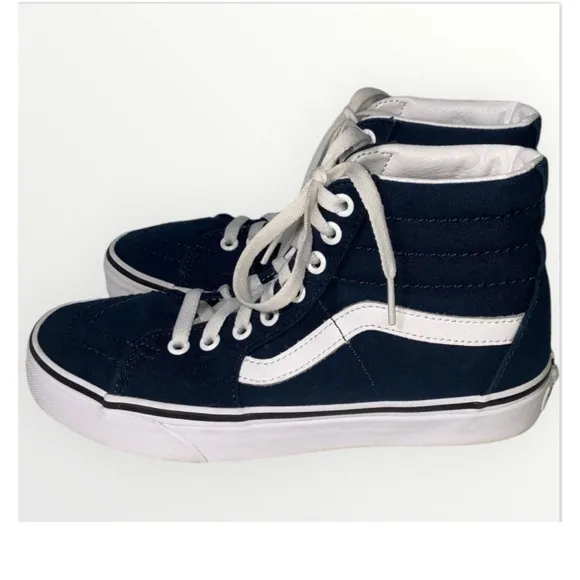 Vans Sk8-Hi Tapered High Top Canvas Shoe~Navy Blue~Unisex~Women’s 7, Men’s 5.5 - Image 12