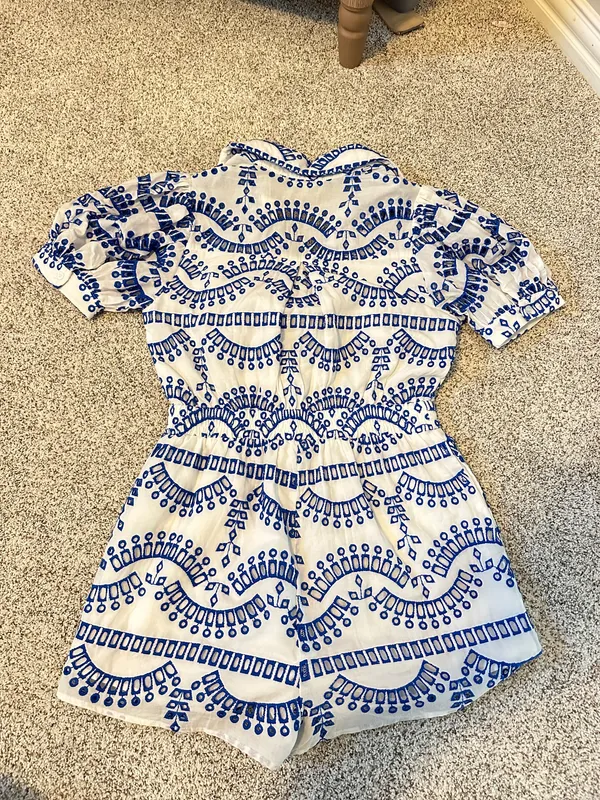 Lace puff sleeve romper White Size M - Image 6