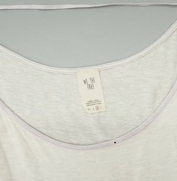 We The Free People Womens Top Pluto One-Shoulder Tee T-Shirt Lavender M - Image 5