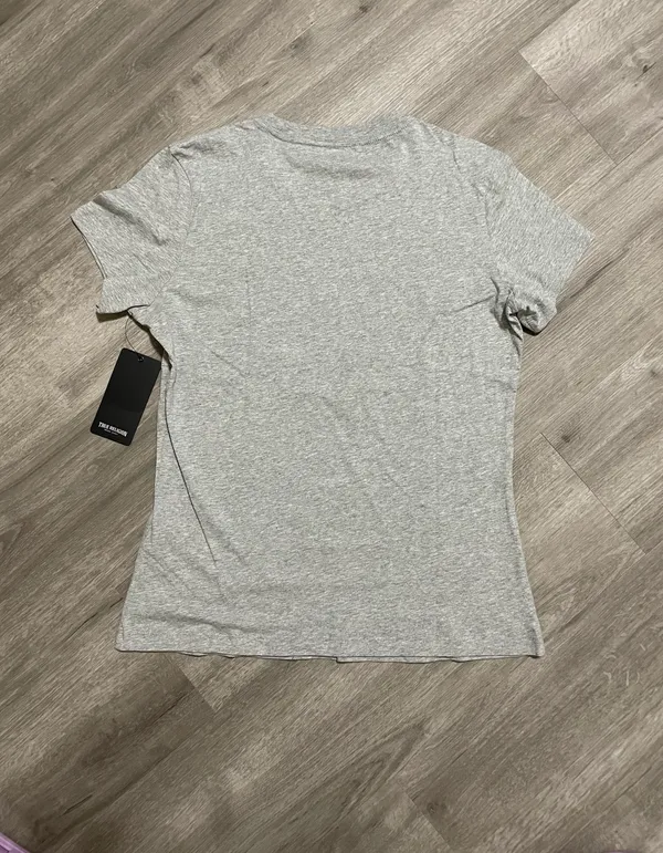 True Religion Women Gray T Shirt - Image 2