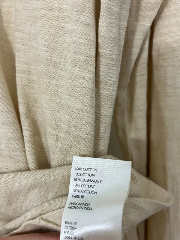New We the Free Small Beige Embroidered Sleeve Long-Sleeve Top - Image 7