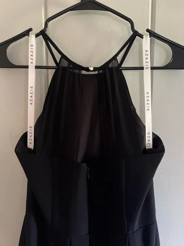 Azazie Bridesmaid Dress Black - Image 6