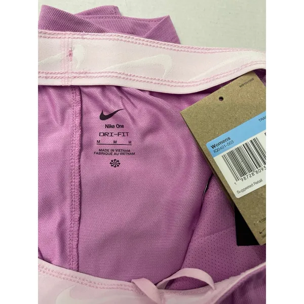 Nike Women's Attack Dri-FIT Mid-Rise Shorts Size M Light Magenta New With Tags - Image 6
