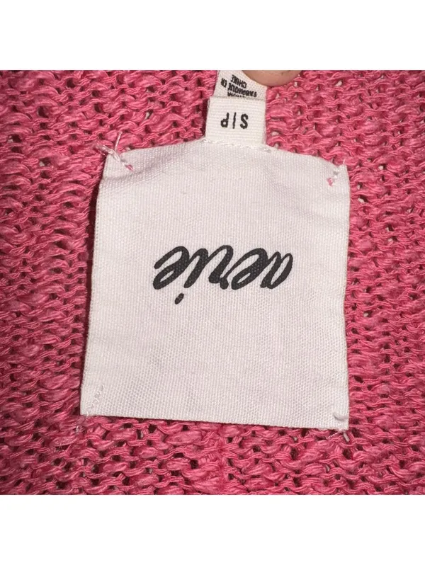 Aerie Pink Oversized Scoop Neck Knit Sweater Size Small - Image 3