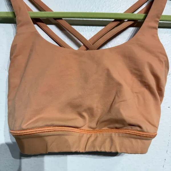 Lululemon Orange Energy Sports Bra Sz 6 - Image 4