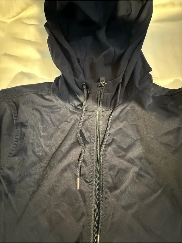 Chico's Navy Hooded Zip Jacket - Image 7