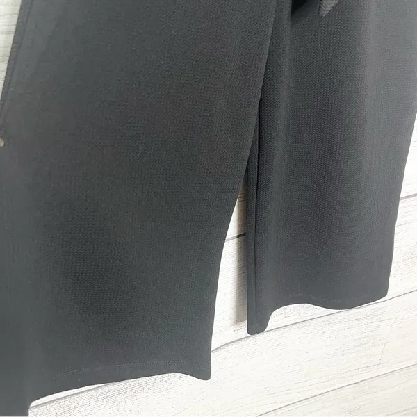 Romeo & Juliet Couture Black Sleeveless Belted Wide Leg Jumpsuit Size Medium - Image 8