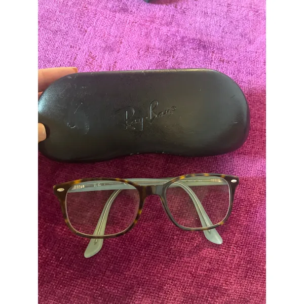 RAY BAN Women's Tortoise Glasses Frames w Light Blue Eyeglasses RB5375 - Image 4