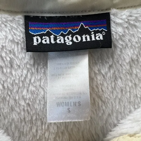 Patagonia Retool Snap T Pullover Sweater Jacket Off White Pocket Womens Sz Small - Image 3