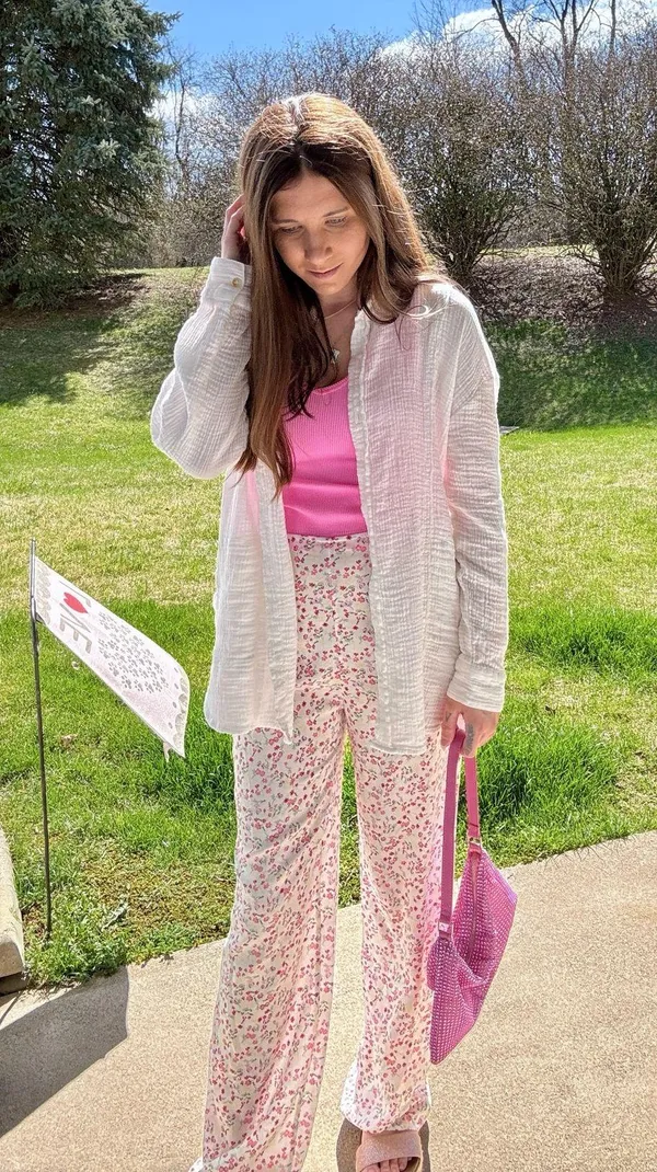 Floral Wide Leg Bottoms - Image 7