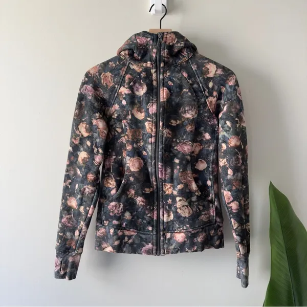 Lululemon Scuba Hoodie *Light Cotton Fleece in Frosted Rose Multi Jacket zip up - Image 3