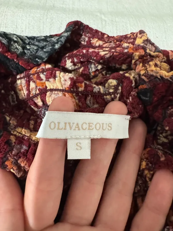 Olivaceous Pants Flowy High-Waisted - Image 5