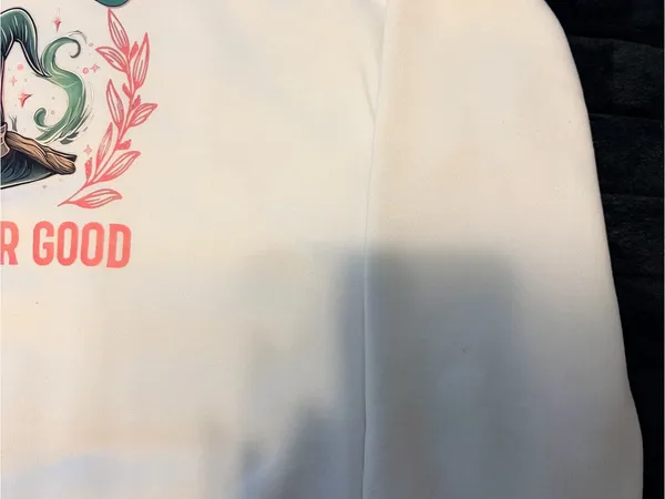 Wicked Changed For Good Graphic Sweatshirt - White with Pink & Green Print - Image 5