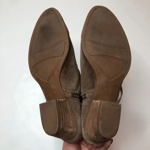 Franco‎ Sarto Gonzalez Fringe Suede Bootie Size 7 - Image 6