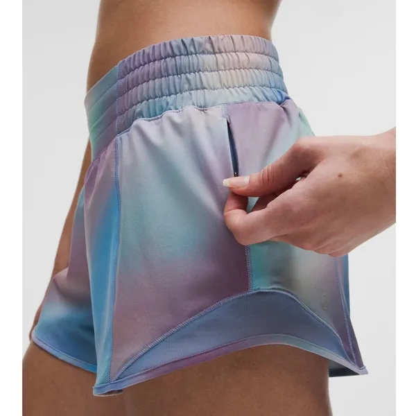 Lululemon Hotty Hot High Rise Short Athletic Shorts Chroma Drift Blue 14 NWT - Image 3