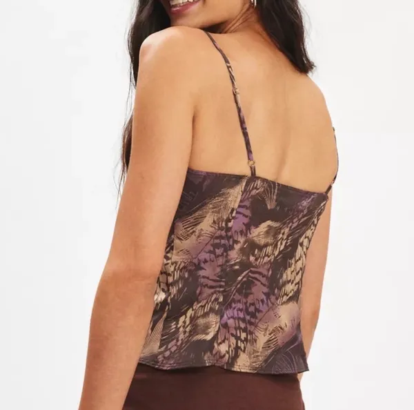 Urban Outfitters Printed Open Front Tie Cami - Image 2