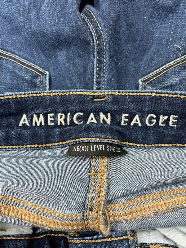 American Eagle Next Level Stretch Dark Wash Jeggings Size 0 Denim Jeans - Image 6