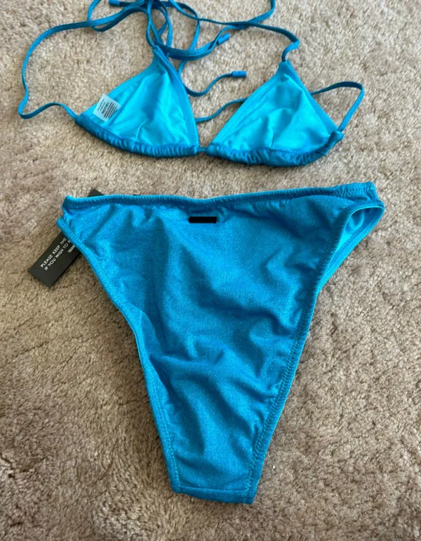Triangl Vinca marina Blue Sparkle Bikini - Image 8