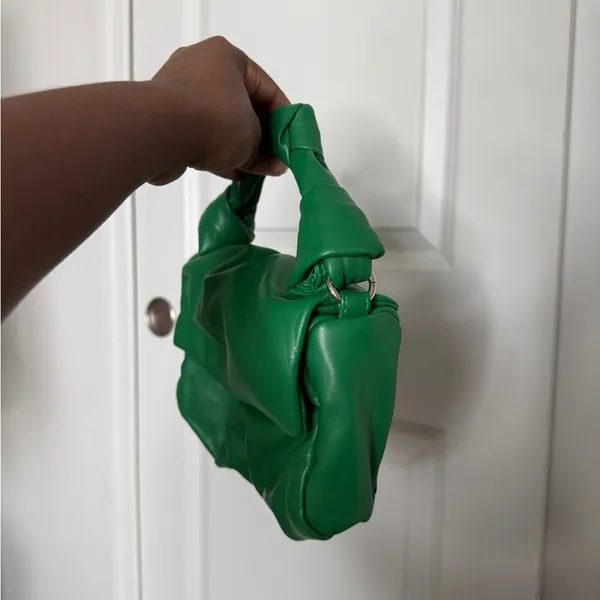 Green Leather Women's Bag - Image 3