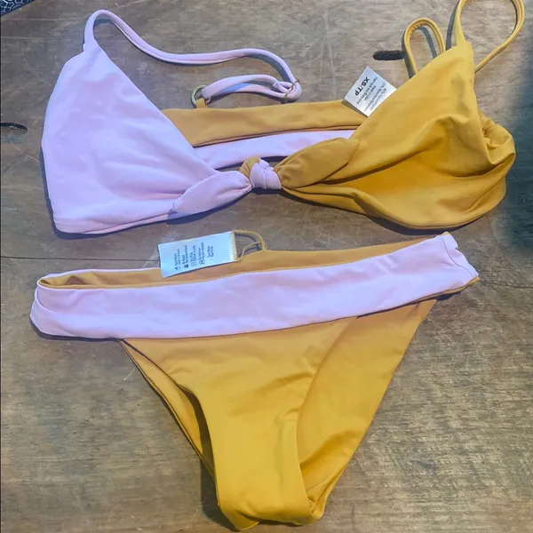 L*Space Gold and Lavender Bikini Set - Image 2
