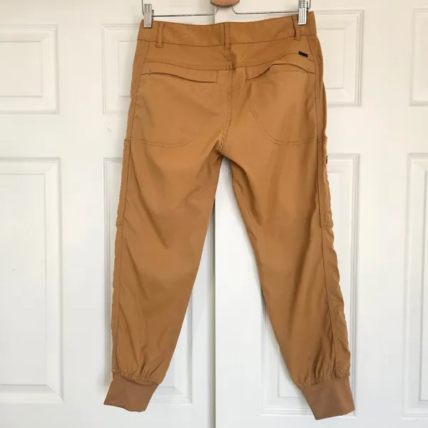 Prana Halle Jogger Pants Womens 4 Dark Ochre Tan‎ Cargo Hiking Climbing - Image 6