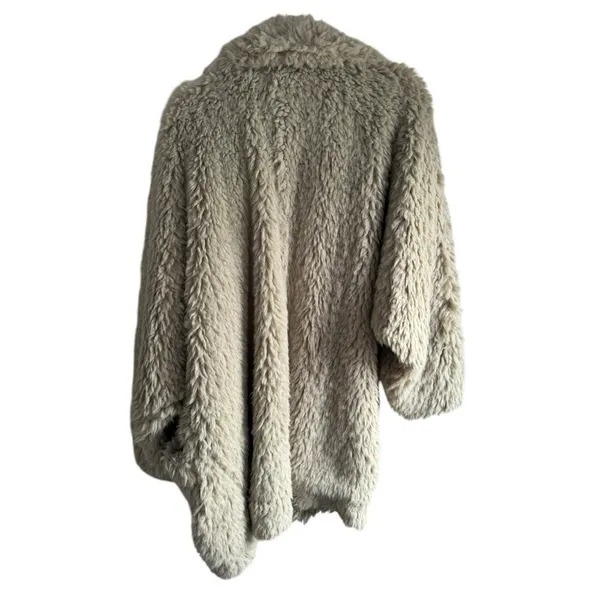 Free People Honeypie Teddy Jacket Shag‎ Faux Fur Coat Large - Image 8