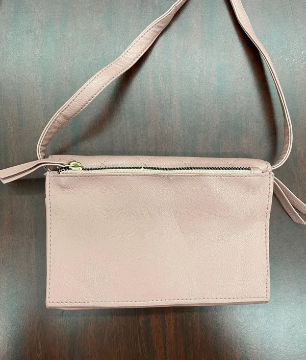 Crossbody Blush Colored Purse Pink - Image 2