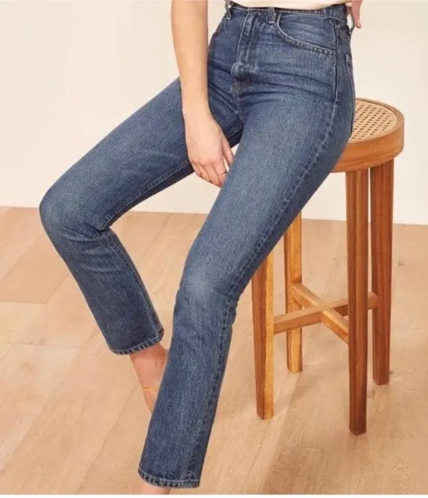 Reformation Stevie Ultra High Rise Jeans in Sydney Wash Sz 27 - Image 2