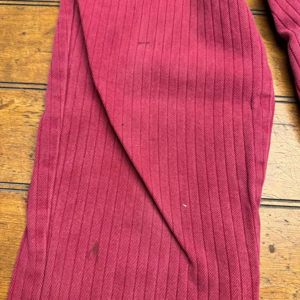 Forenza Women's reddish‎ Pink Pinstripe Corduroy Pants High Waisted Straight Leg - Image 3