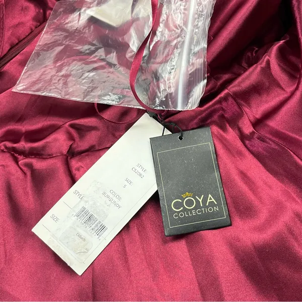Coya Collection Burgundy Fairy Grunge Mini Dress Womens Size Small NEW‎ *FLAW - Image 4