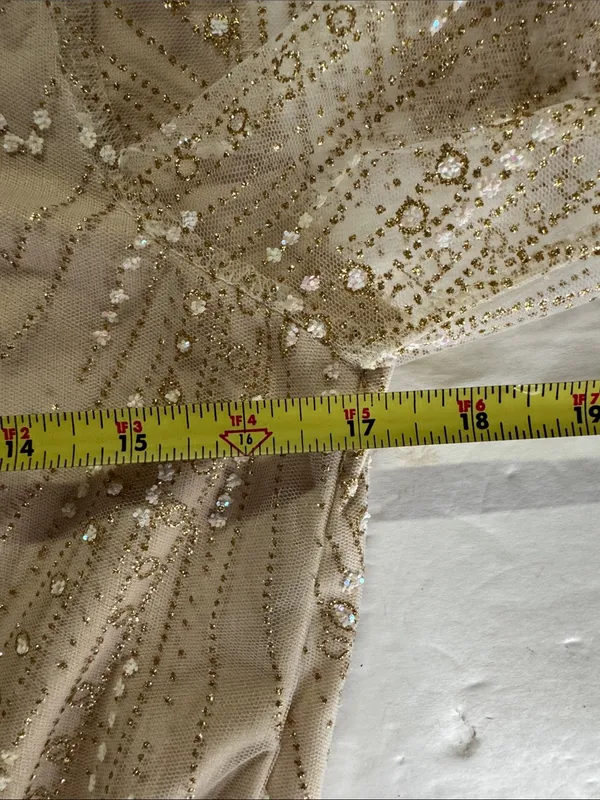 Southern Fried Chics sheer overlay glitter mini dress XL sparkly feminine party - Image 14