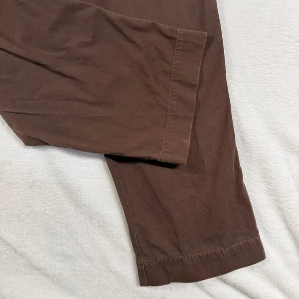 Sonoma 12 Brown Solid 100% Cotton Capri Crop Pants Utility Cargo Granola‎ Hiking - Image 3