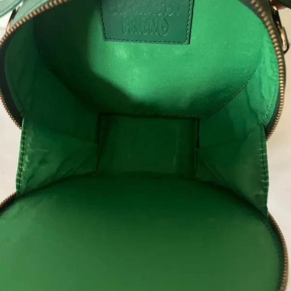 Breakfast Friend Green Designer Circle Bag with Colorful Graphics - Image 6