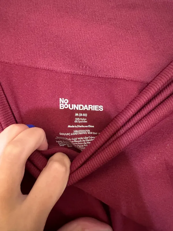 Burgundy No Boundaries half zip sweatshirt and leggings set - Image 5