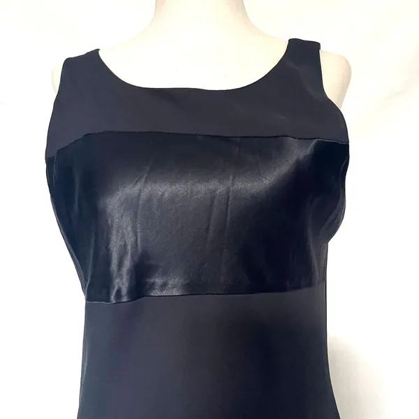 Vtg Y2K Alyn Paige Formal Dress 7/8 Whimsigoth Satin Panel Maxi Straight Prom - Image 3
