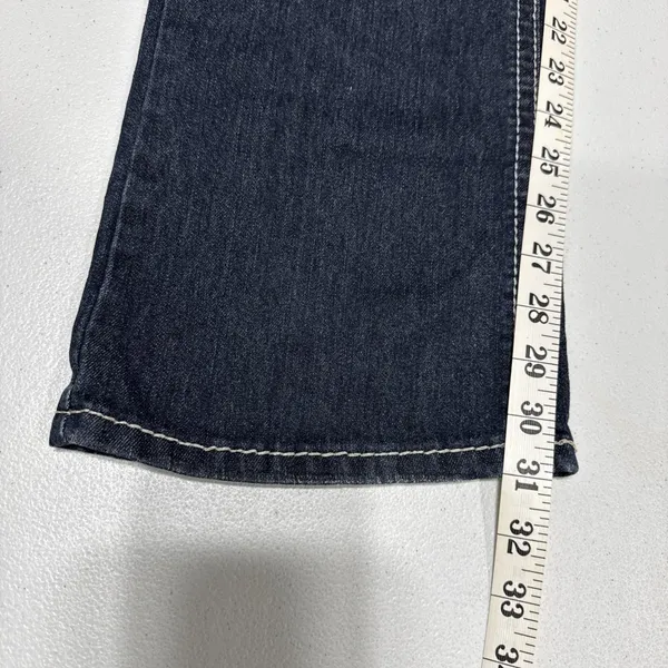 Do Denim Women's Juniors Size 5/32" Jeans Blue Denim Flap Pocket Studed Cowgirl - Image 10