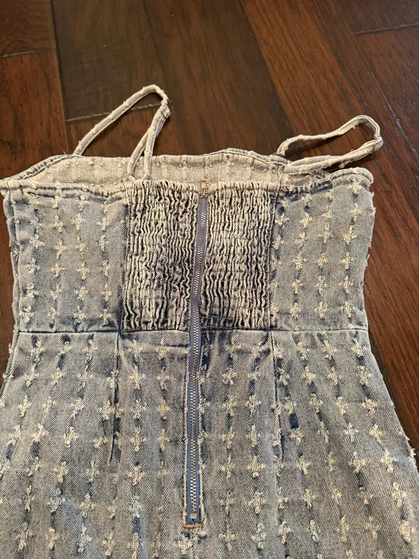 Forever 21 Pattern Jean dress - Image 4