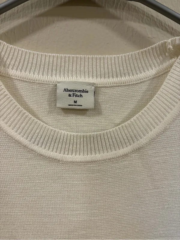 Abercrombie & Fitch Ivory Sweater Knit Corset Bodysuit - Size Medium - Image 8