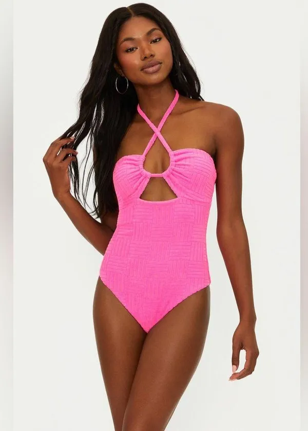 Beach Riot Phoenix One Piece Strawberry Moon Terry, Size Medium, $168 - Image 6