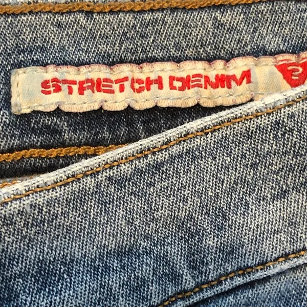 Guess Vintage Button Boot Cut Patch Front Pocket Jeans 29 Fit like a 6 - Image 5
