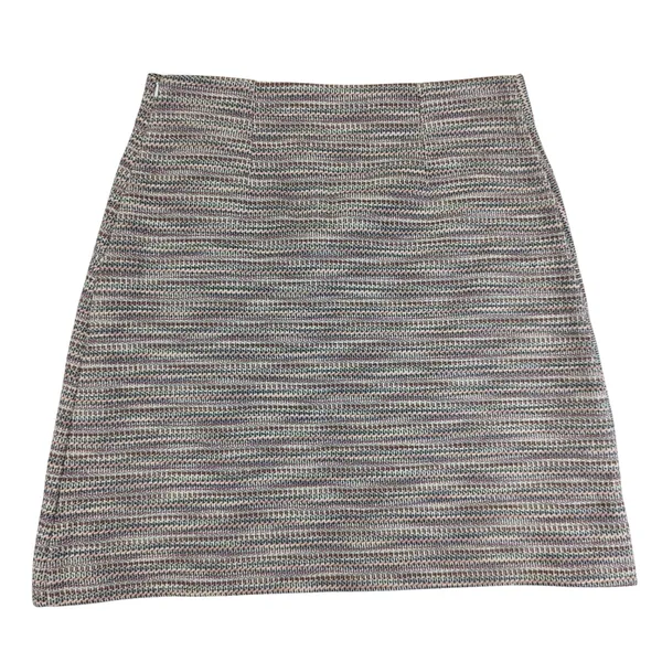 Maeve Anthropologie Tweed Mini Skirt Fringe Hem Multicolor Size 4 NWT‎ Boho - Image 2