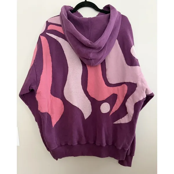 Free People It's A Vibe Hoodie Purple Women's Size Small - Image 2