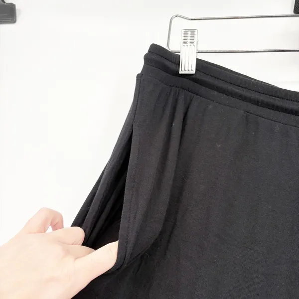 Eberjey Womens Gisele Tencel Modal Everyday Straight Leg‎ Lounge Pants Black L - Image 4