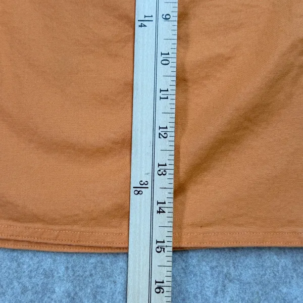 Express Orange Cotton Blend Zip Front Mini Skirt Size 6 Y2K‎ Bright Preppy - Image 7