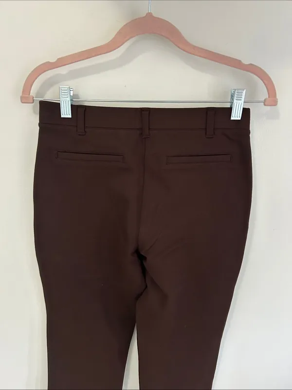 Quince Ultra Stretch Ponte Straight Leg Pants Espresso - Image 8