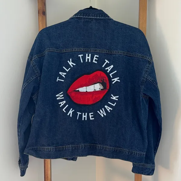 Denim Blue Women's Jean Jacket - Image 2