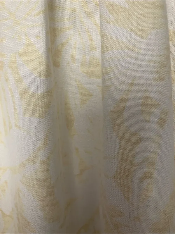 Rewash Cream Wide-Leg Smocked Waist Pants w/tonal leaf pattern - Image 8
