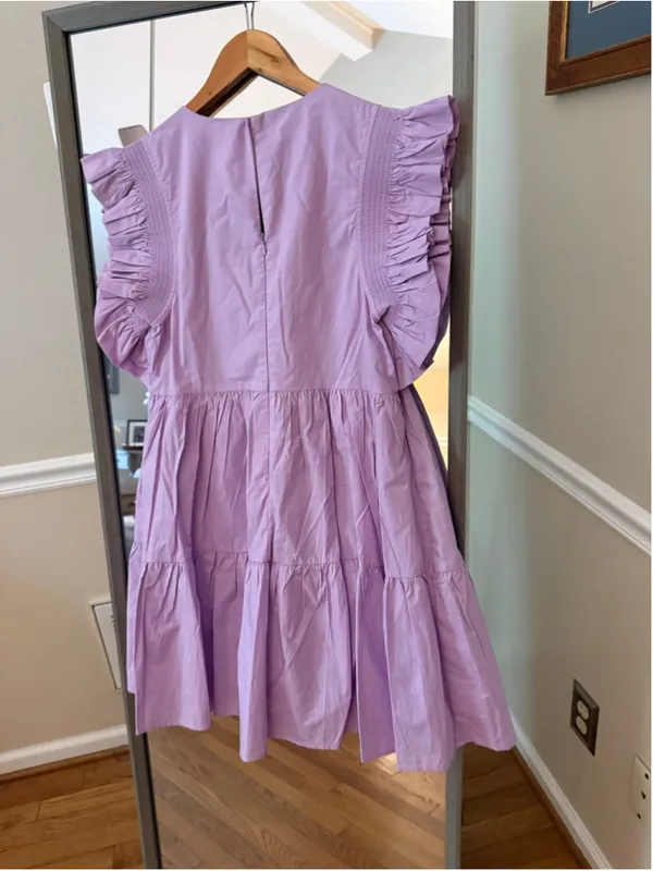Women's English Factory Mini Dress Size S Purple - Image 5